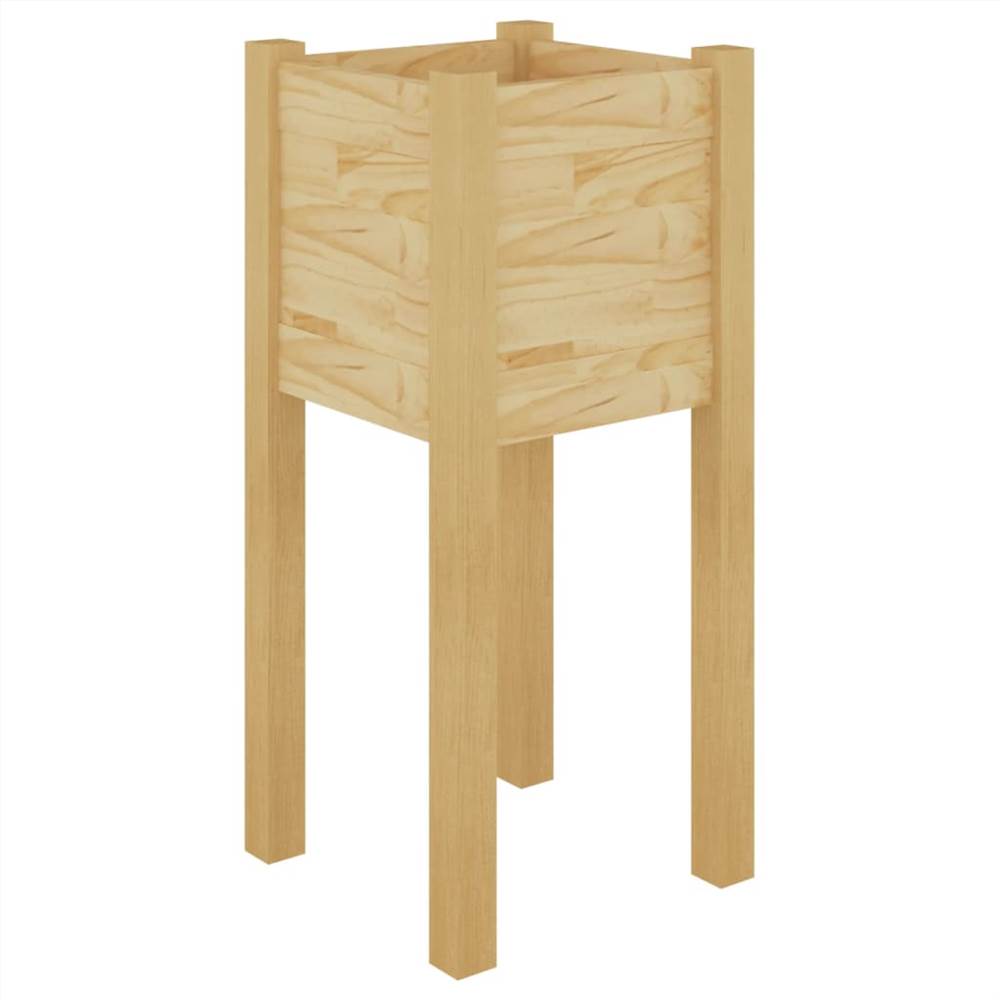 Garden Planters 2 pcs 31x31x70 cm Solid Pinewood
