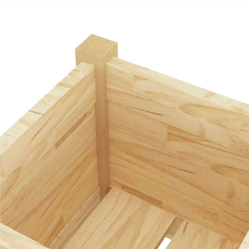 Garden Planters 2 pcs 31x31x70 cm Solid Pinewood