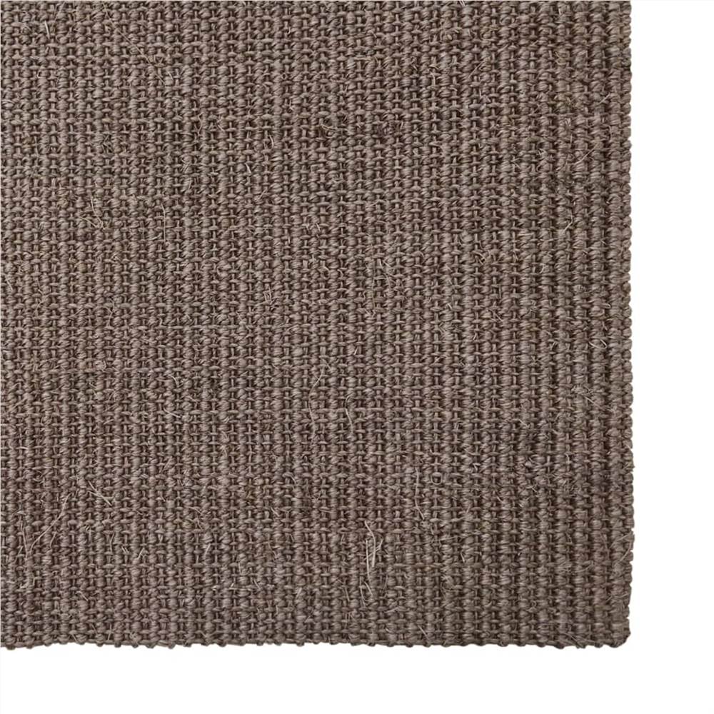 Rug Natural Sisal 100x200 cm Brown