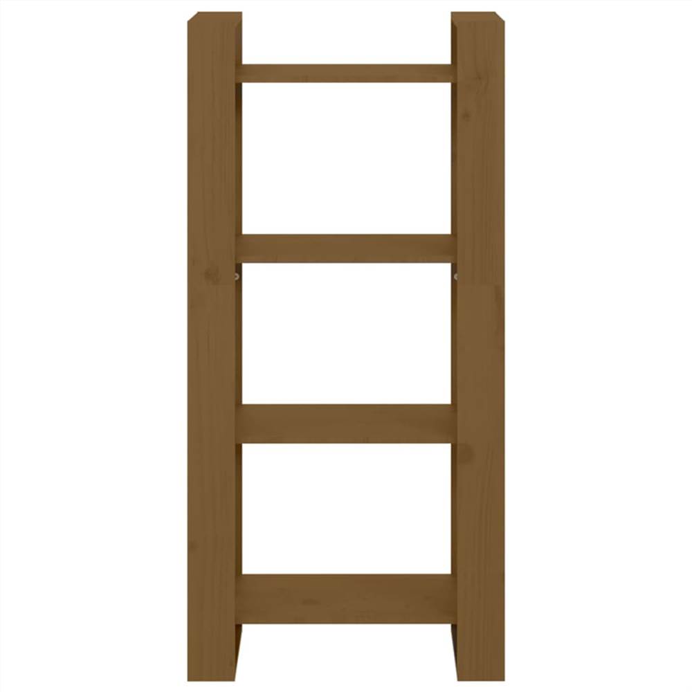 Book Cabinet/Room Divider Honey Brown 60x35x125 cm Solid Wood