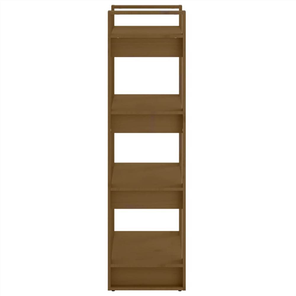 Book Cabinet/Room Divider Honey Brown 60x35x125 cm Solid Wood
