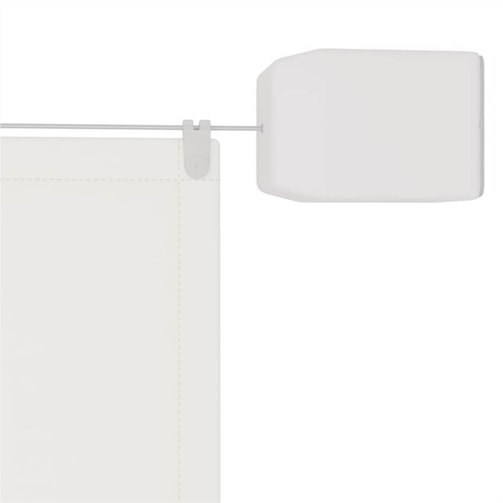 Vertical Awning White 100x420 cm Oxford Fabric