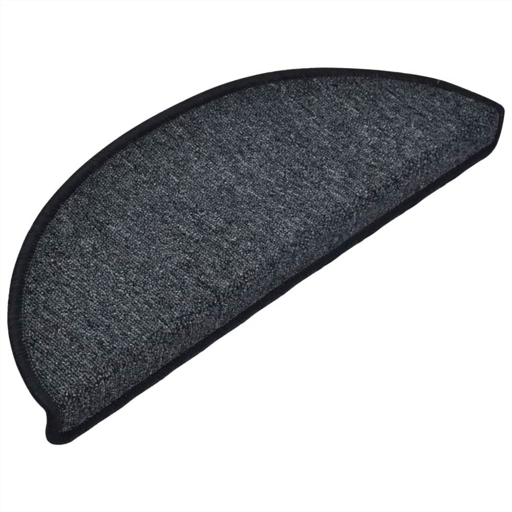 Stair Mats 10 pcs 65x28 cm Anthracite