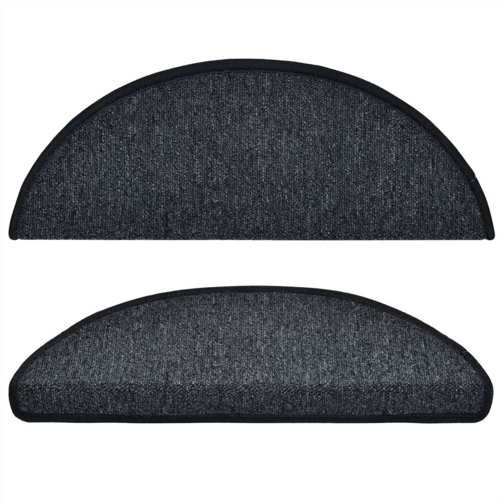 Stair Mats 10 pcs 65x28 cm Anthracite