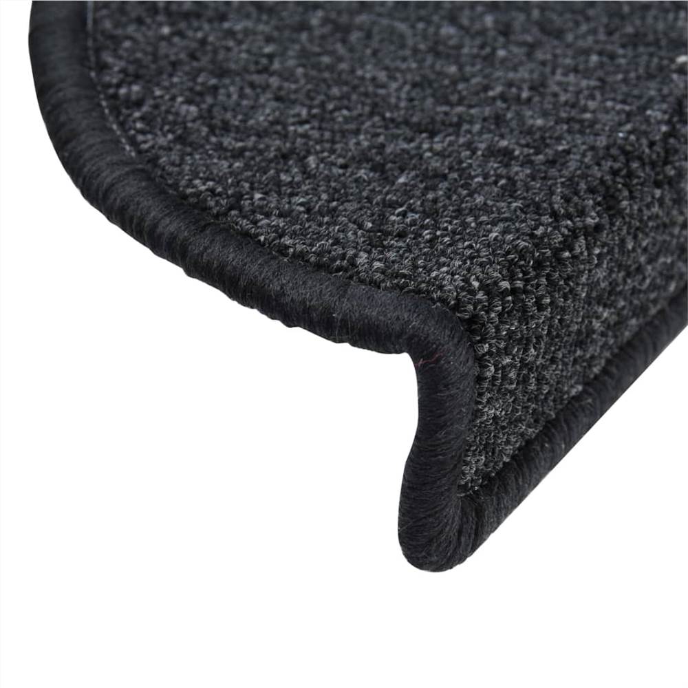 Stair Mats 10 pcs 65x28 cm Anthracite