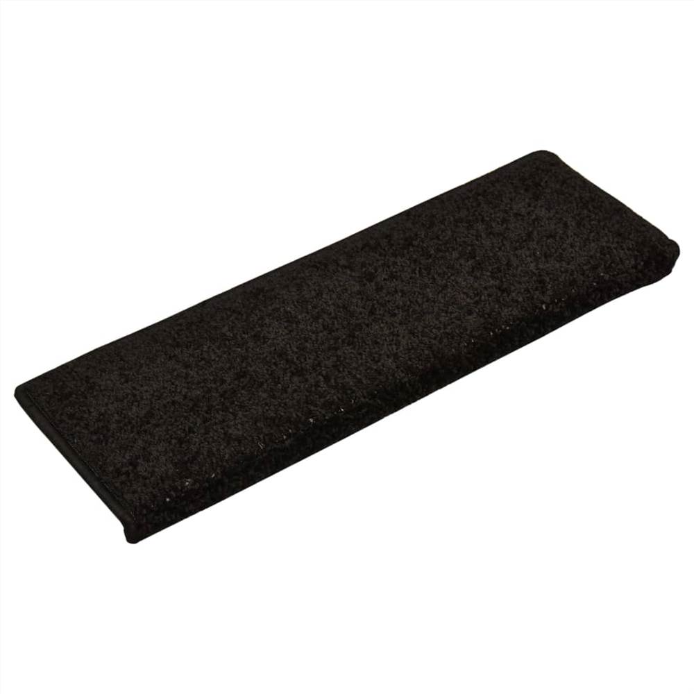Stair Mats 10 pcs 65x25 cm Black