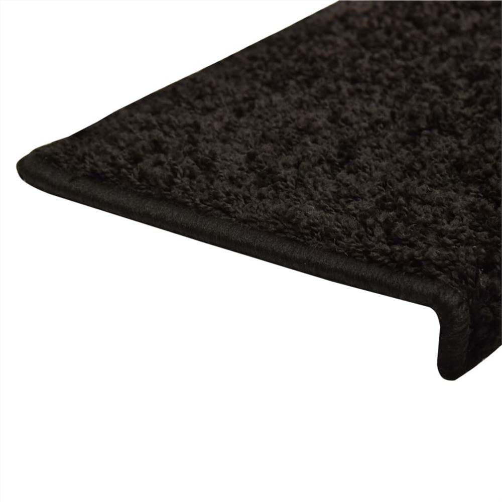 Stair Mats 10 pcs 65x25 cm Black