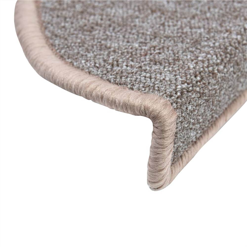 Stair Mats 5 pcs 65x28 cm Light Brown