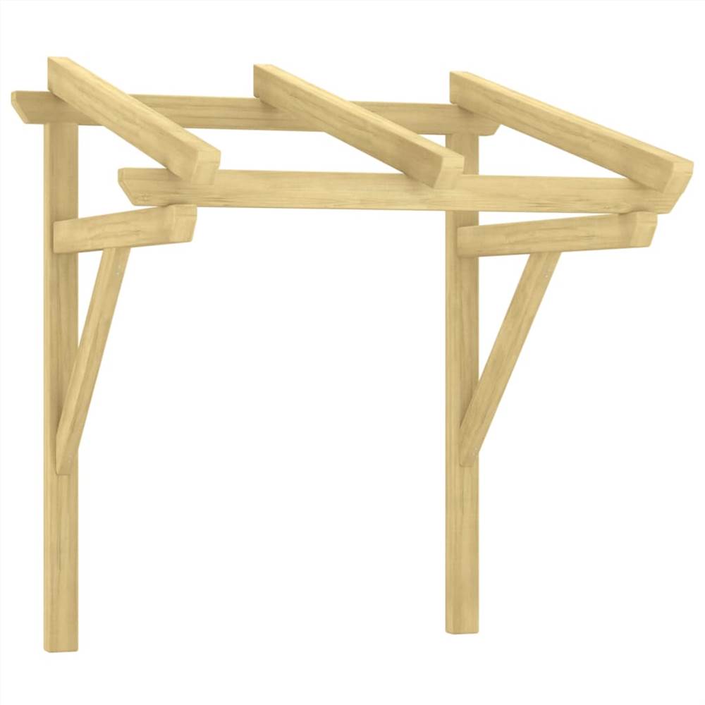 Door Canopy 100x100x100 cm Impregnated Solid Wood Pine