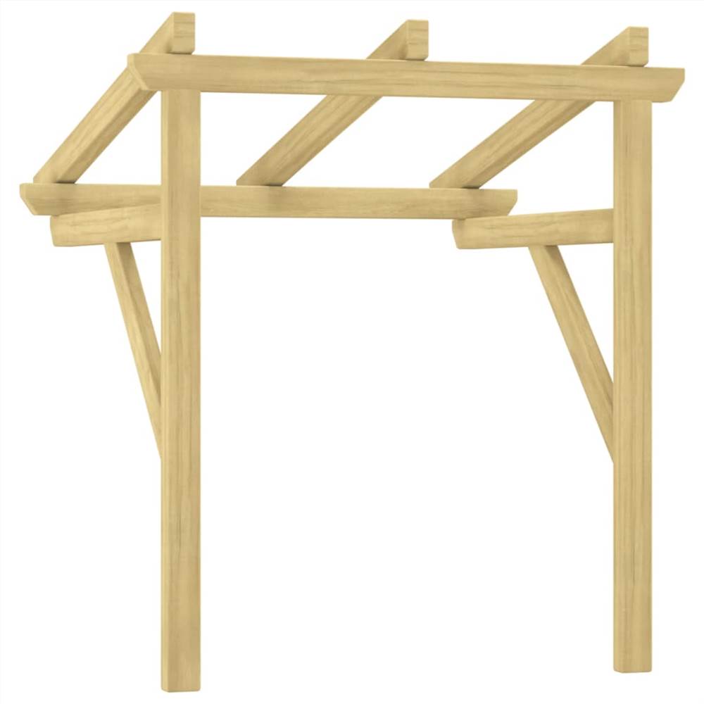 Door Canopy 100x100x100 cm Impregnated Solid Wood Pine
