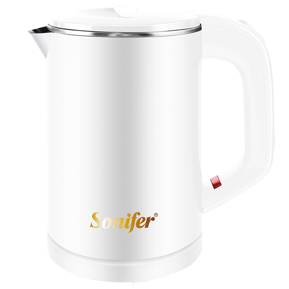 

Sonifer SF2058 0.6L 800W Cordless Electric Kettle, Mini Stainless Steel Portable Tea Coffee Kettle Pot for Home Trip - White