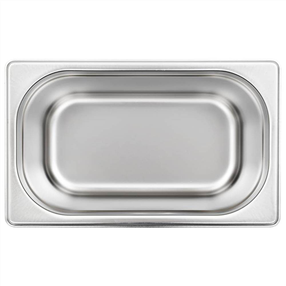 Gastronorm Containers 4 pcs GN 1/4 150 mm Stainless Steel