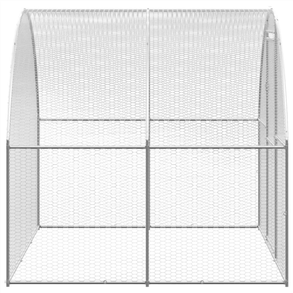 Outdoor Chicken Coop 3x2x2 m Galvanised Steel