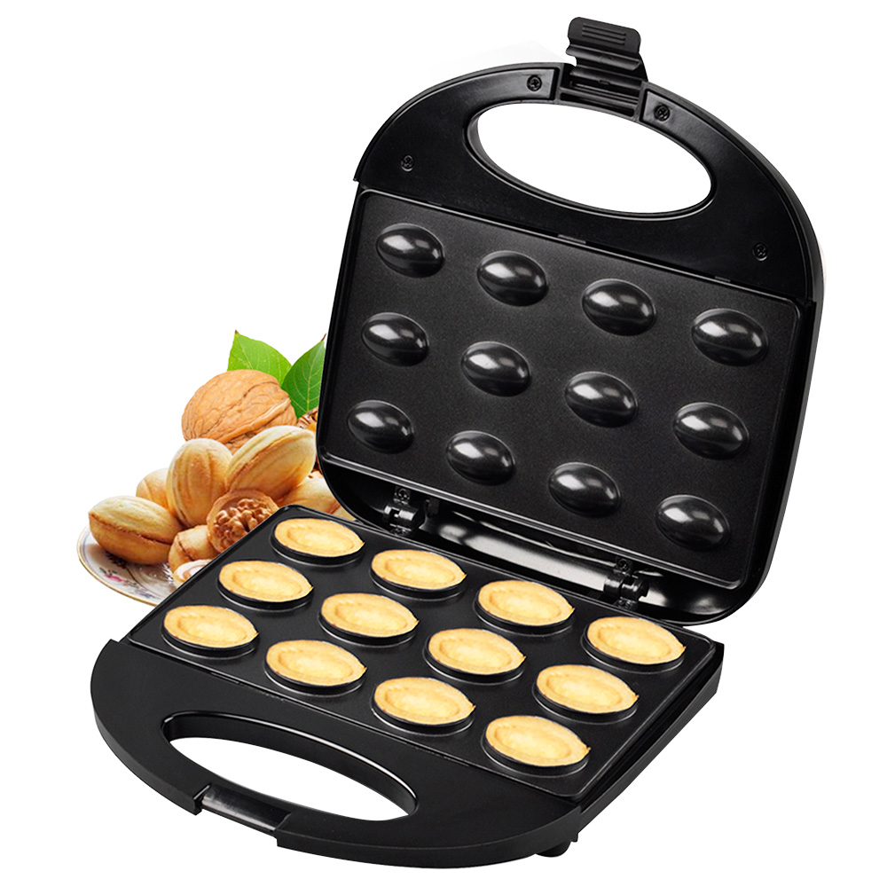

Sonifer SF6139 750W Electric Walnut Cake Waffle Maker, 12 Holes Nuts Plate, Non-stick Cooking Biscuits Making Machine