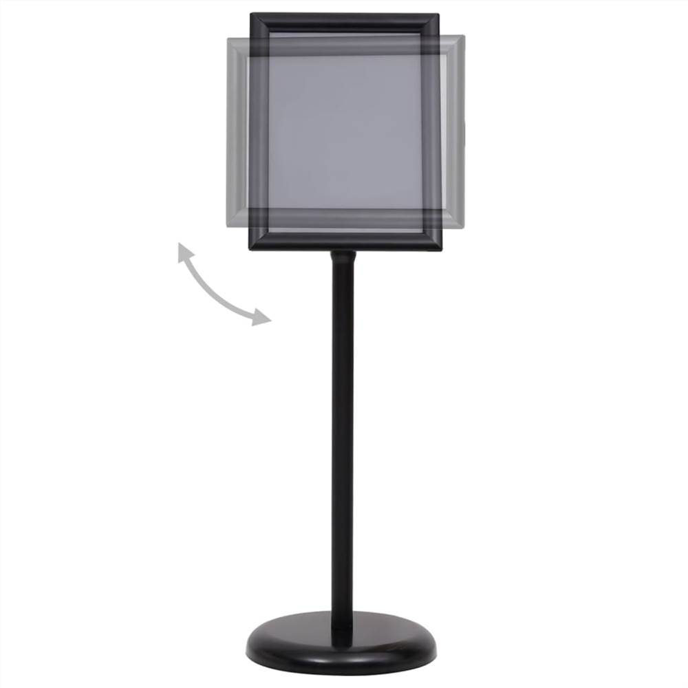 A4 Pedestal Poster Stand Black Aluminium Alloy