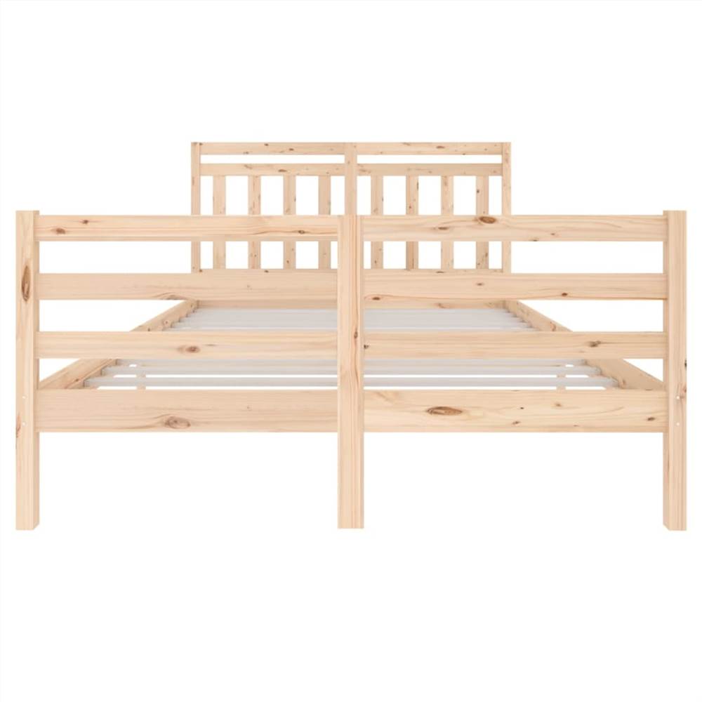 Bed Frame Solid Wood 140x200 cm 4FT6 Double