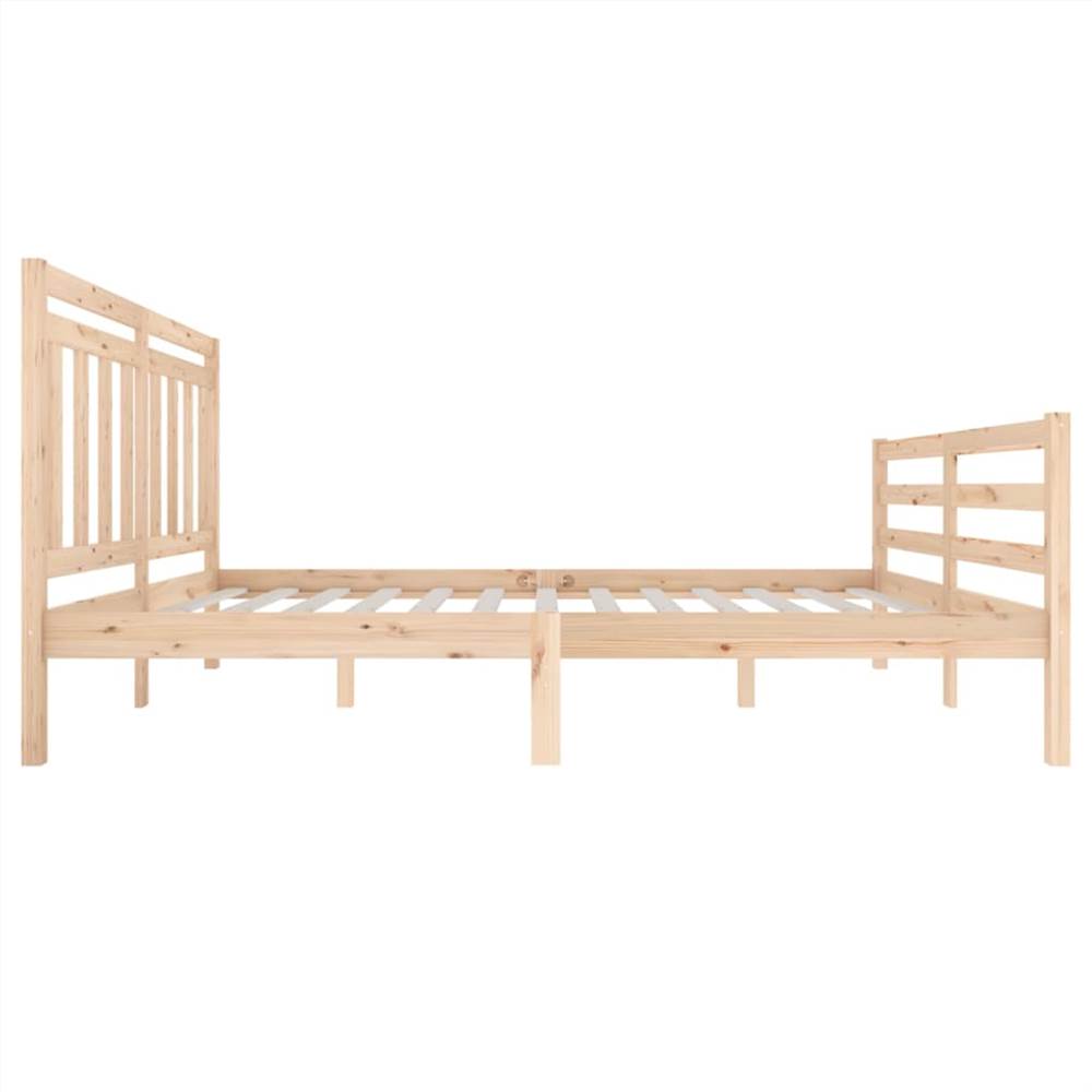 Bed Frame Solid Wood 140x200 cm 4FT6 Double