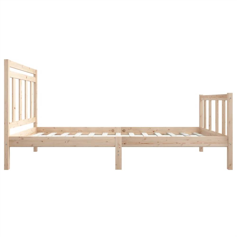 Bed Frame Solid Wood 75x190 cm 2FT6 Small Single