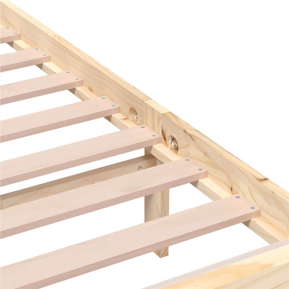 Bed Frame Solid Wood 75x190 cm 2FT6 Small Single