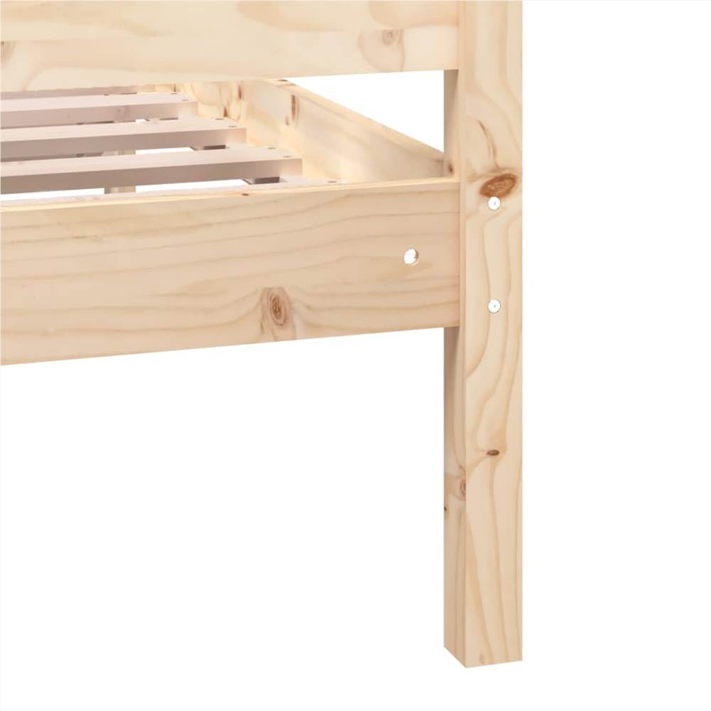Bed Frame Solid Wood 75x190 cm 2FT6 Small Single