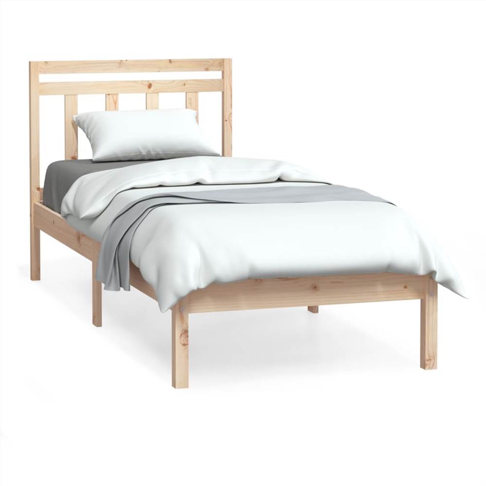Bed Frame Solid Wood 90x200 cm 3FT Single