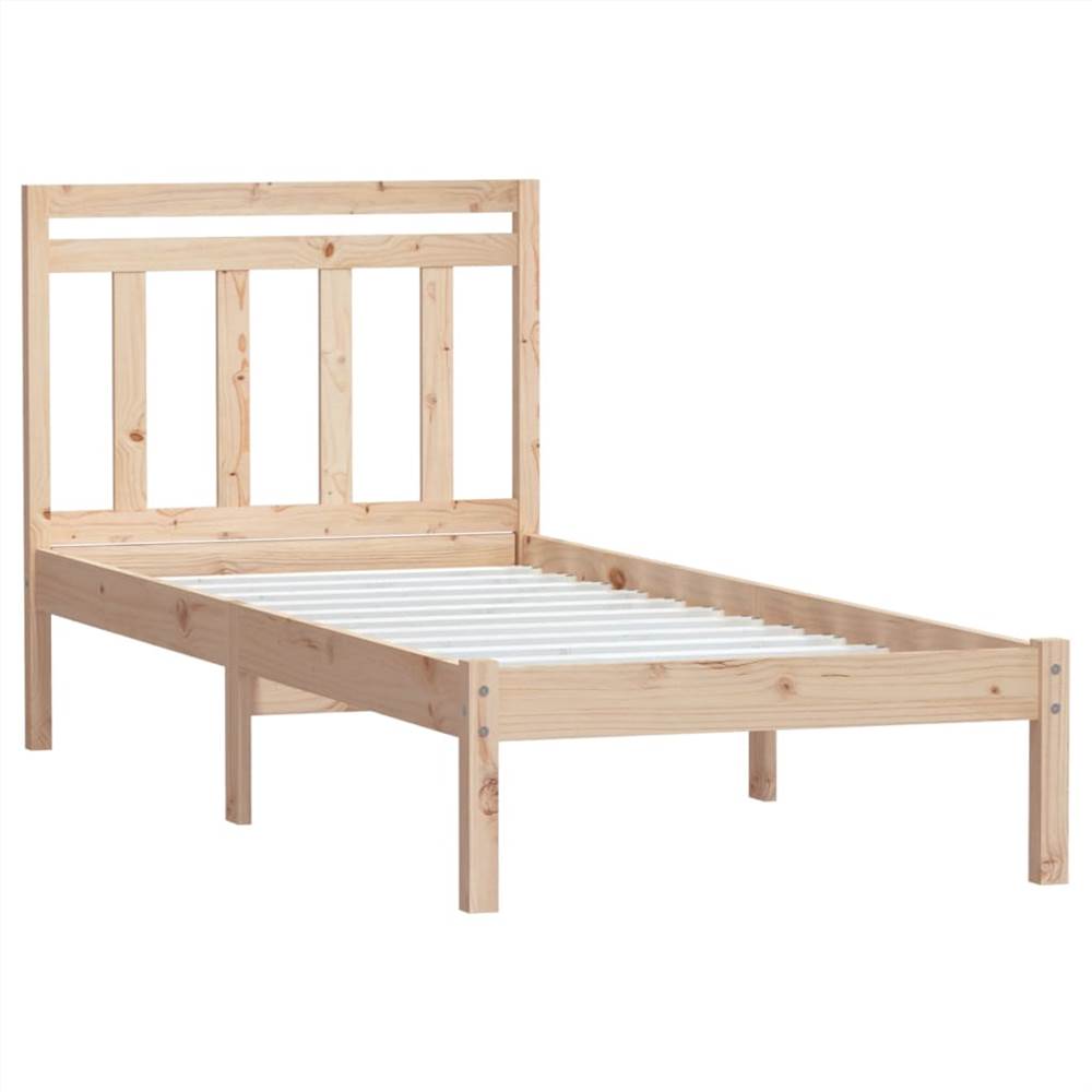Bed Frame Solid Wood 90x200 cm 3FT Single