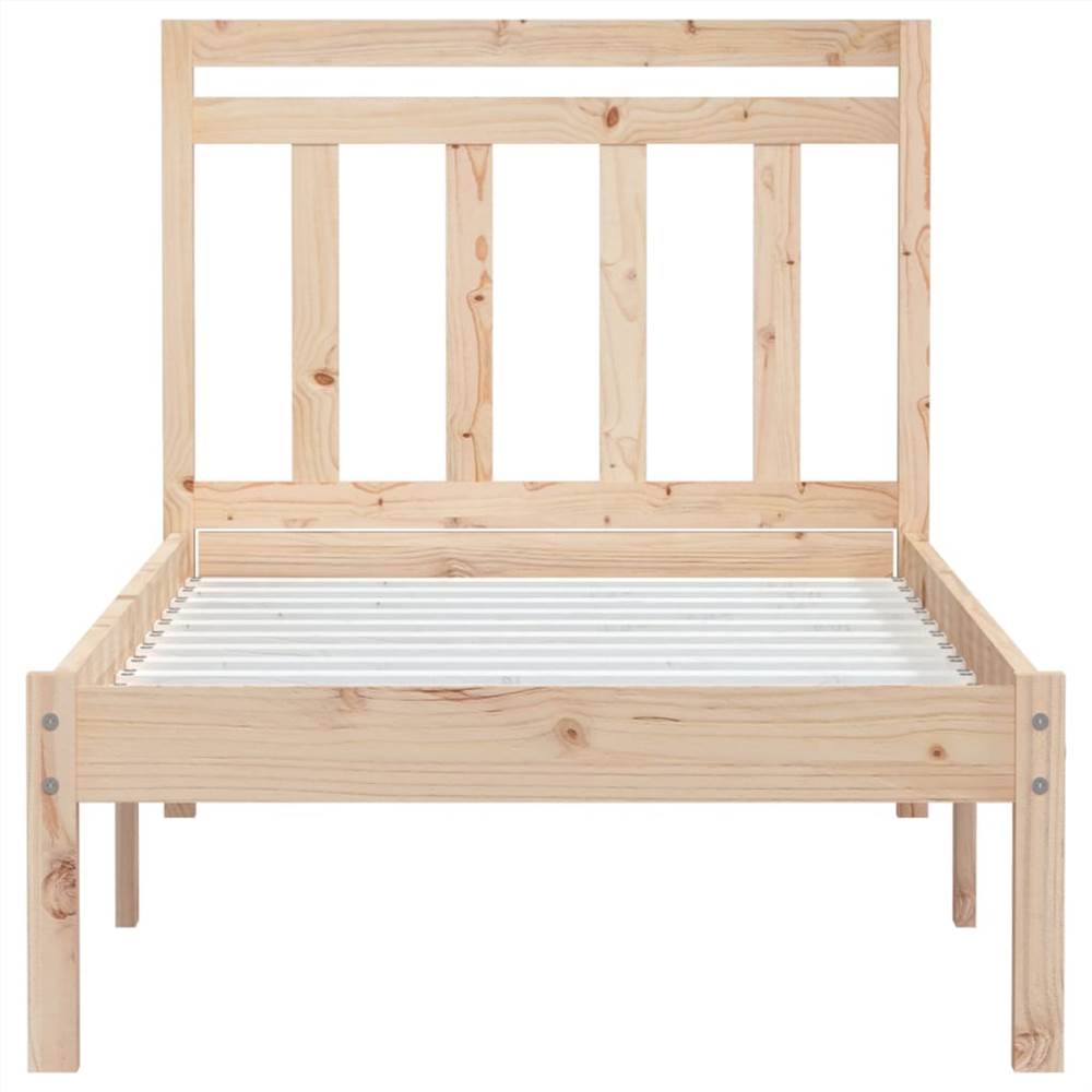 Bed Frame Solid Wood 90x200 cm 3FT Single