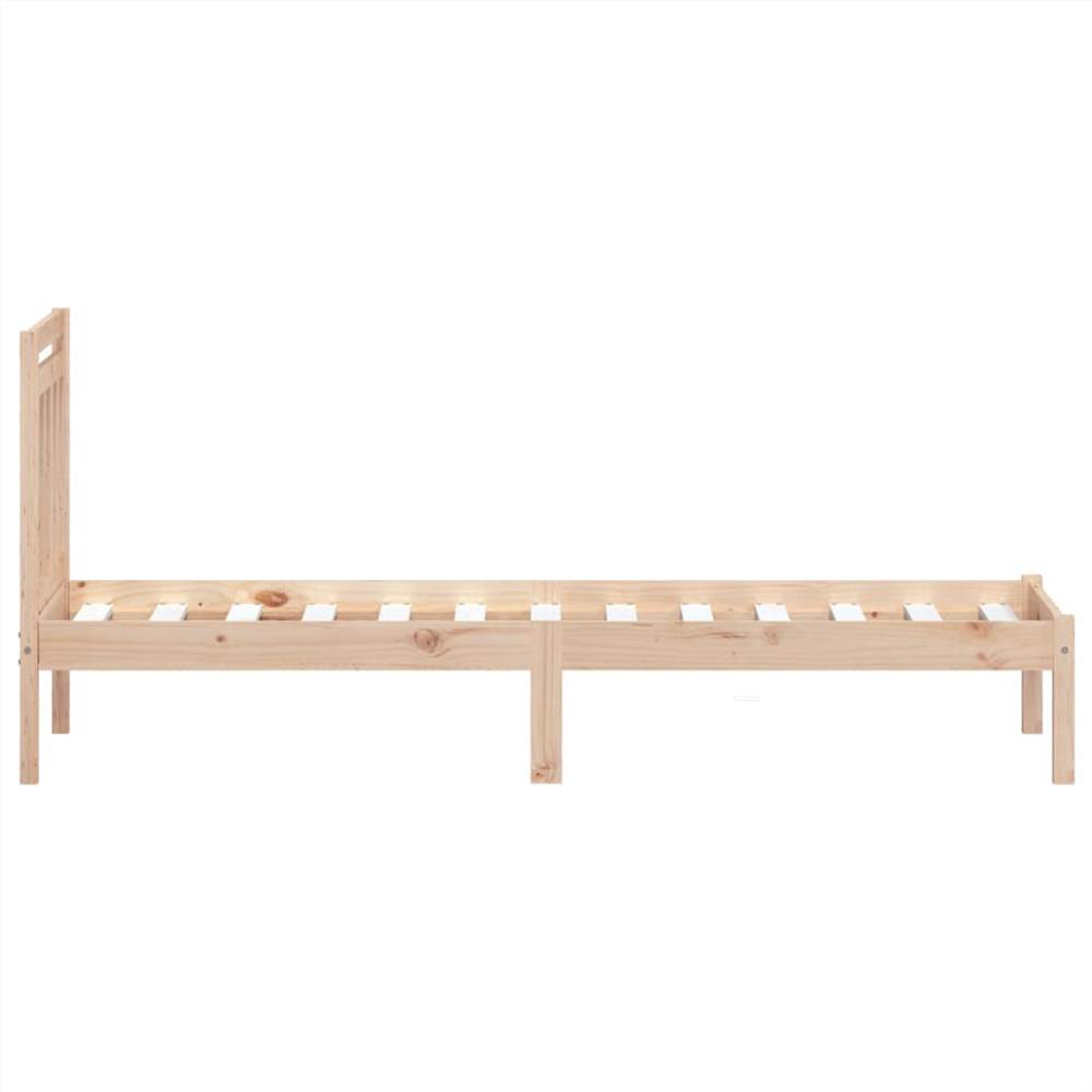 Bed Frame Solid Wood 90x200 cm 3FT Single