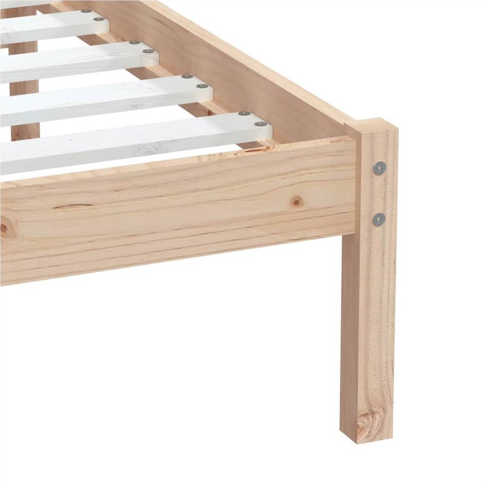Bed Frame Solid Wood 90x200 cm 3FT Single