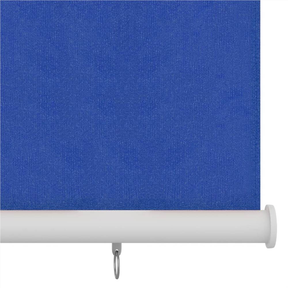 Outdoor Roller Blind 120x230 cm Blue HDPE