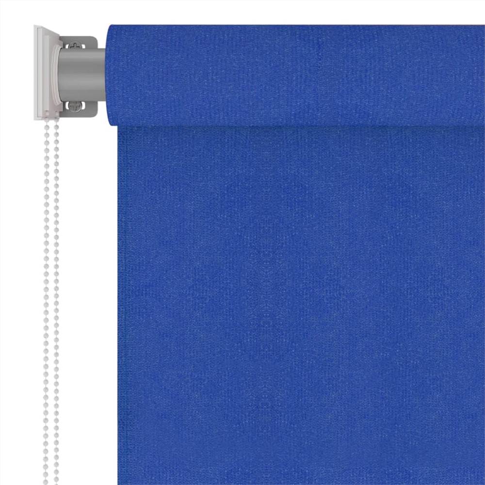 Outdoor Roller Blind 120x230 cm Blue HDPE