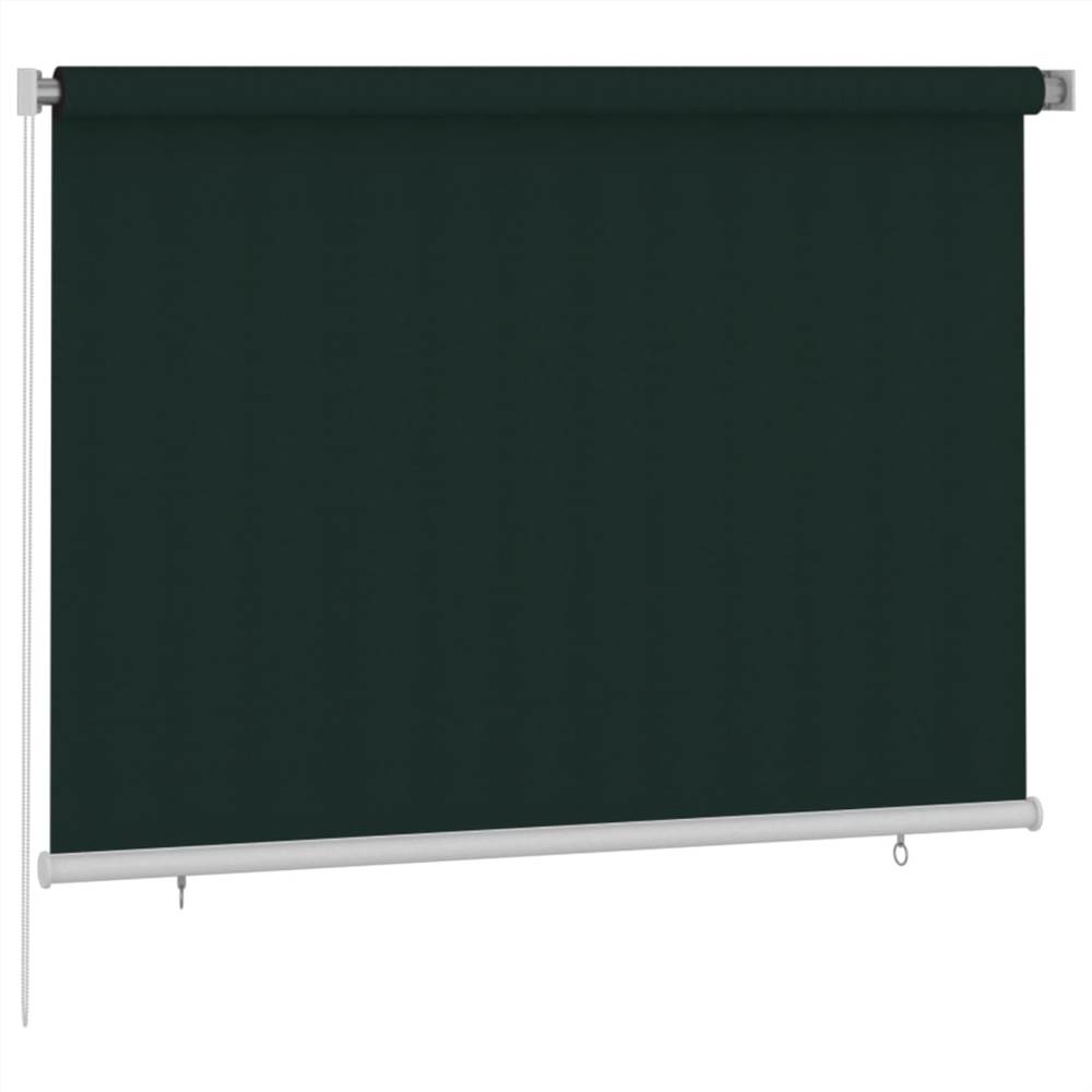 Outdoor Roller Blind 200x140 cm Dark Green HDPE