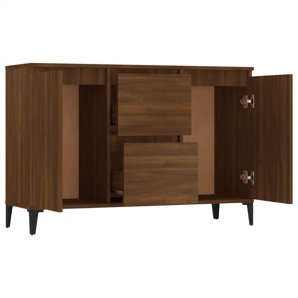 Sideboard Brown Oak 104x35x70 cm Engineered Wood