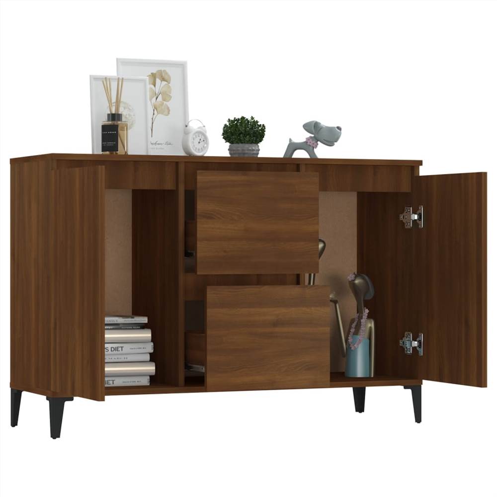Sideboard Brown Oak 104x35x70 cm Engineered Wood