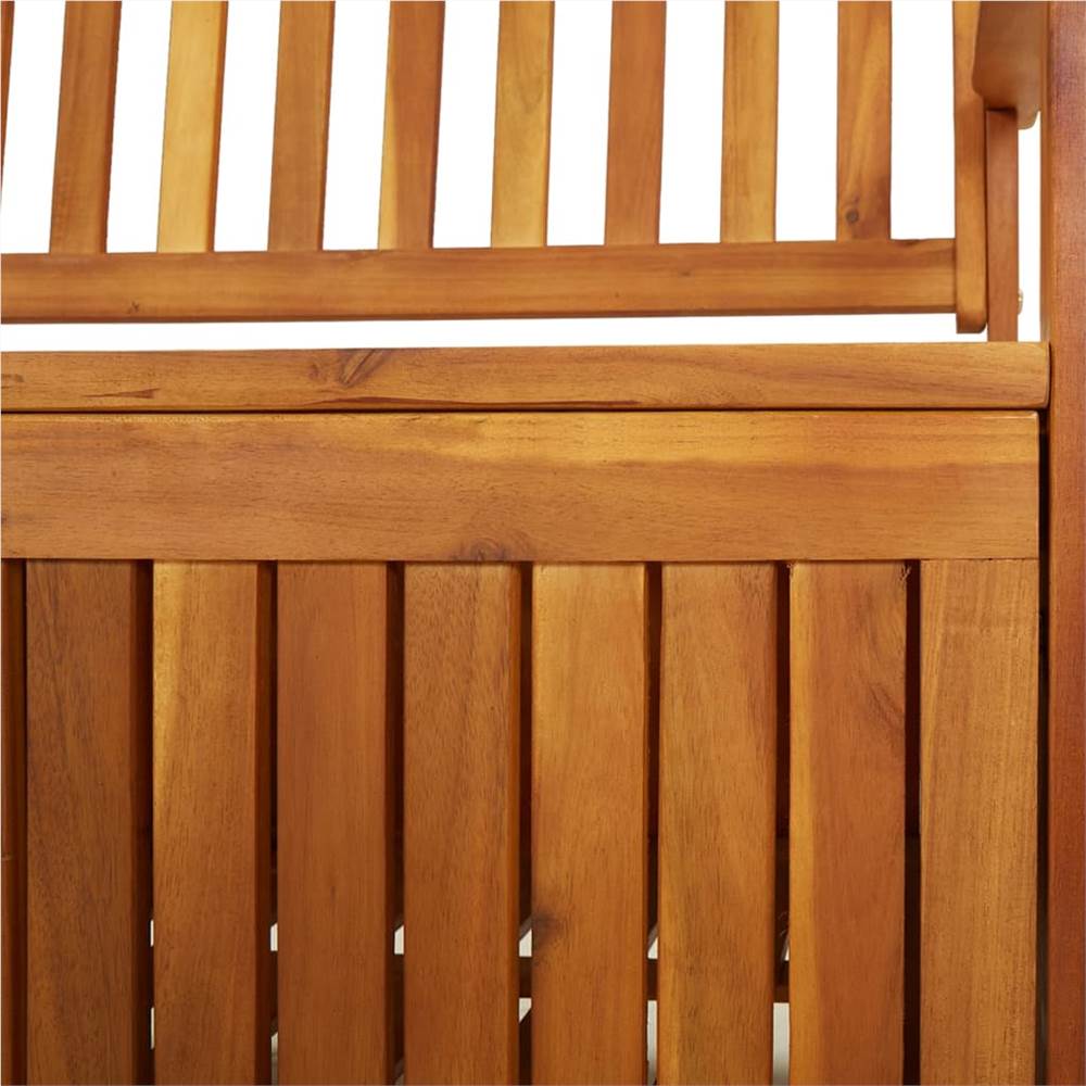 Storage Bench 148 cm Solid Wood Acacia