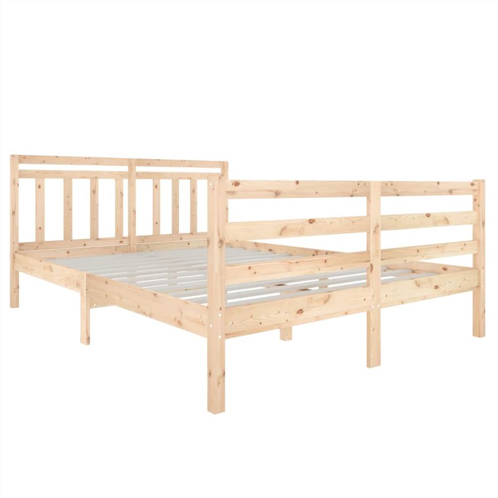 Bed Frame Solid Wood 140x200 cm 4FT6 Double