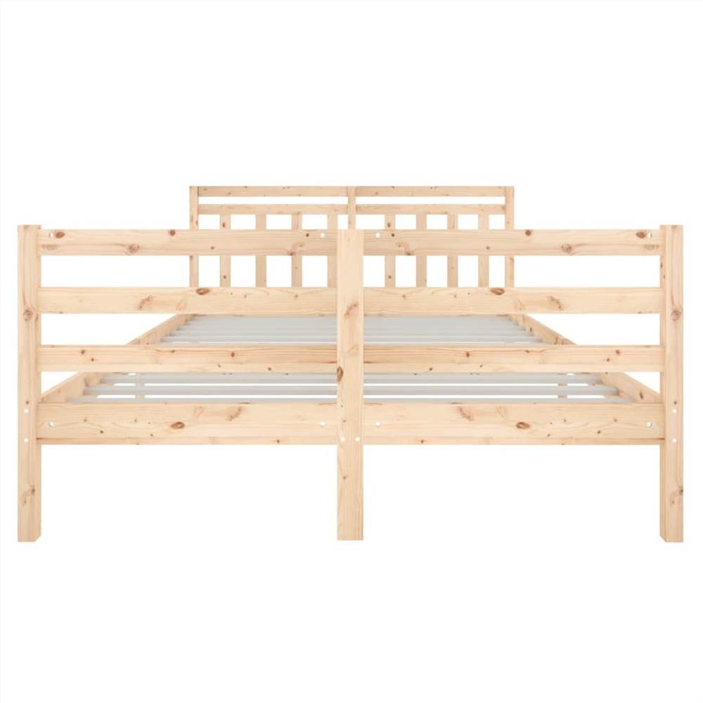 Bed Frame Solid Wood 140x200 cm 4FT6 Double