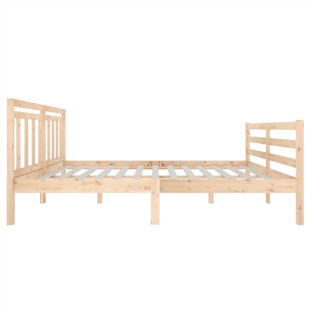 Bed Frame Solid Wood 140x200 cm 4FT6 Double