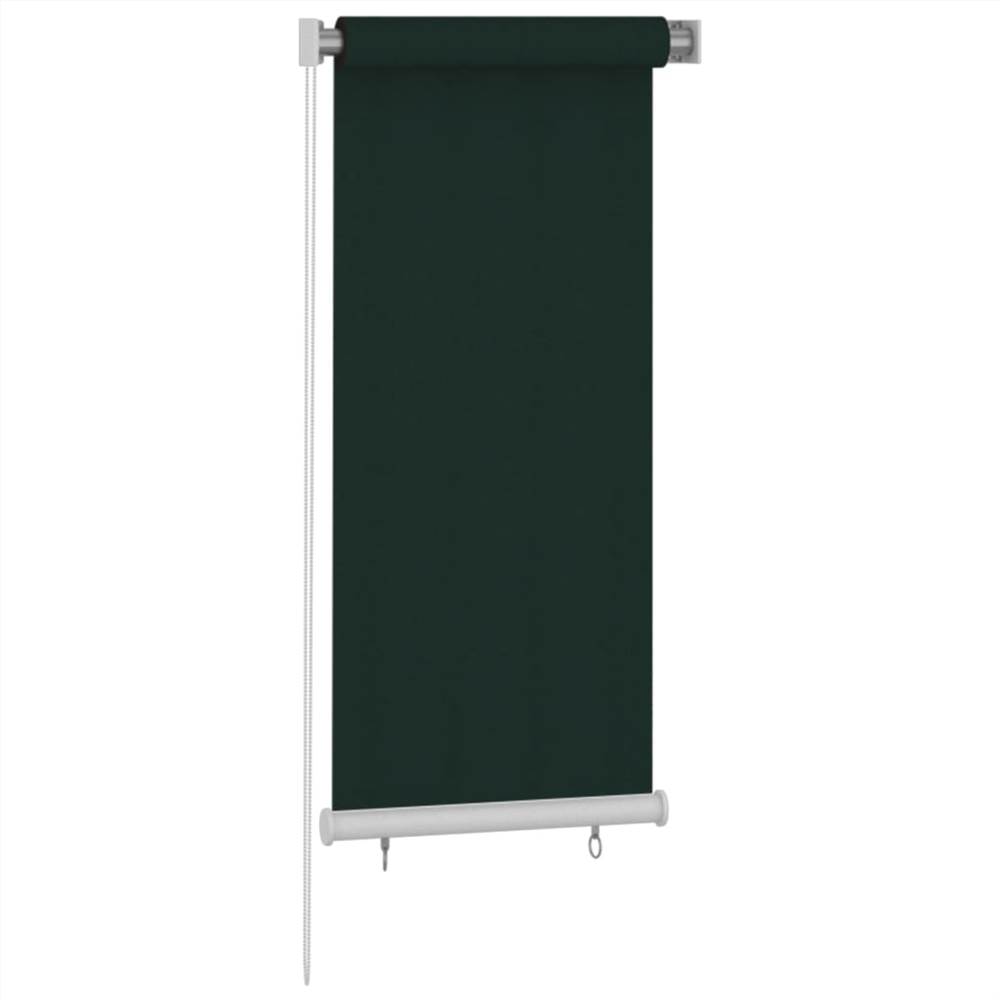 Outdoor Roller Blind 60x140 cm Dark Green HDPE