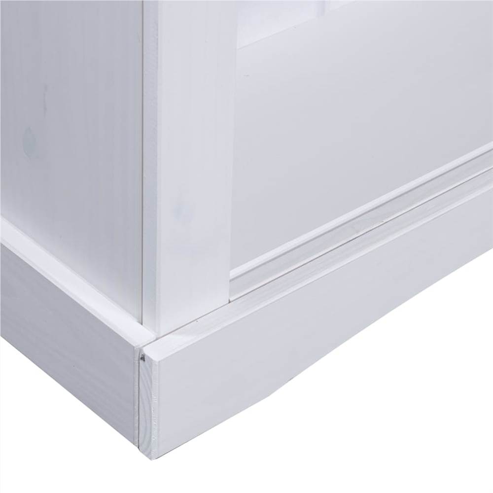 3-Tier Bookcase Mexican Pine Corona Range White 81x29x100 cm