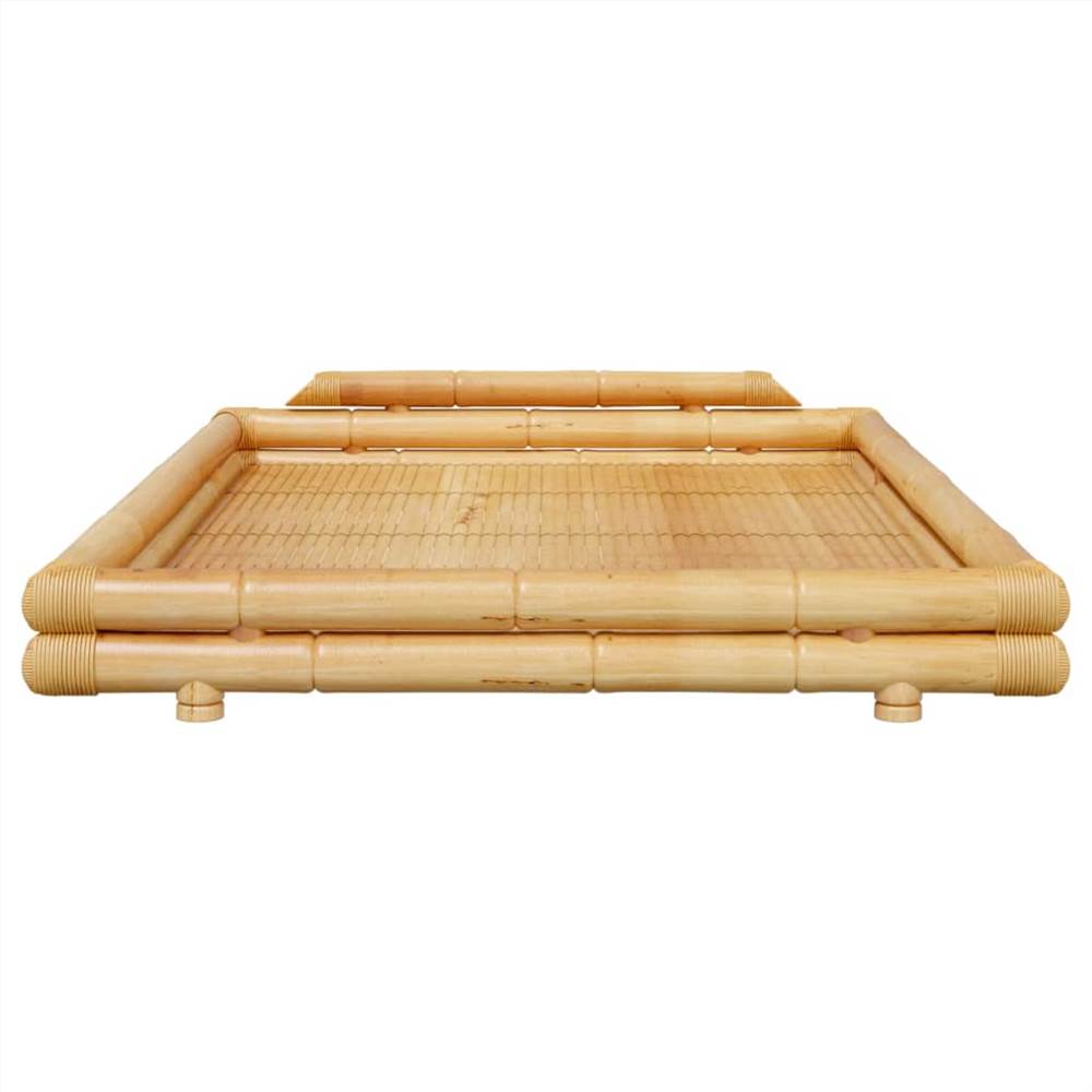 Bed Frame Bamboo 140x200 cm Double