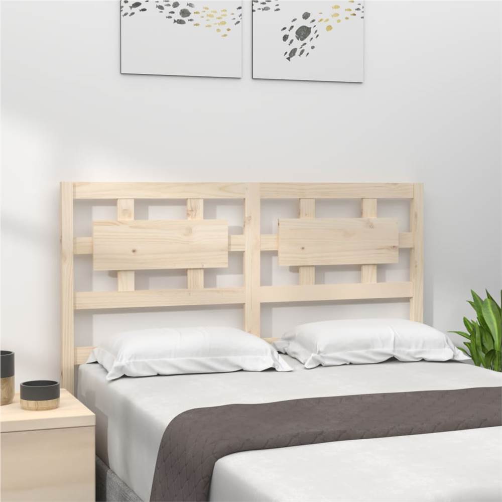

Bed Headboard 145.5x4x100 cm Solid Wood Pine