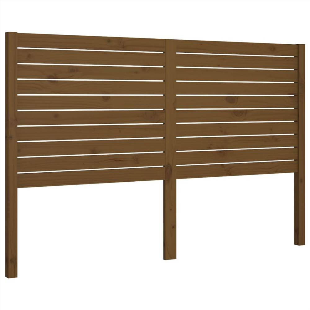 Bed Headboard Honey Brown 141x4x100 cm Solid Wood Pine