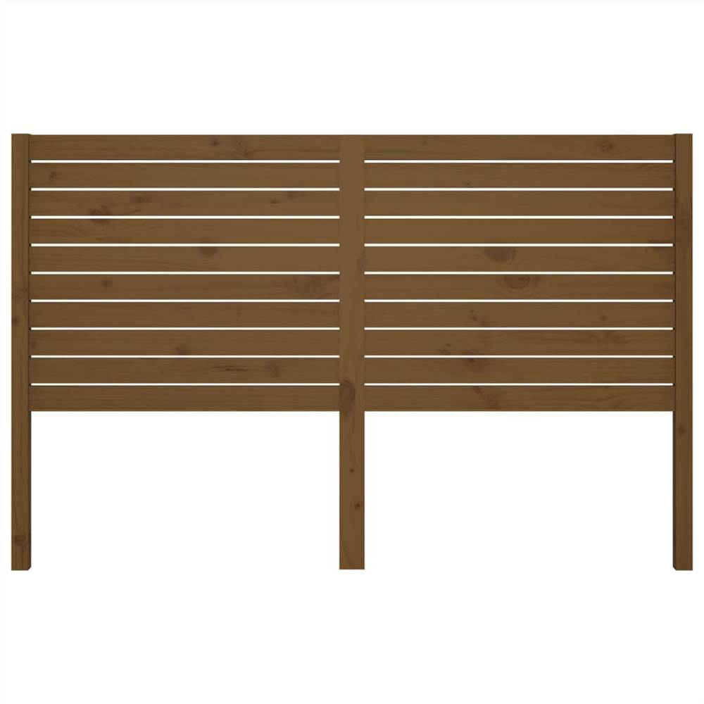 Bed Headboard Honey Brown 141x4x100 cm Solid Wood Pine