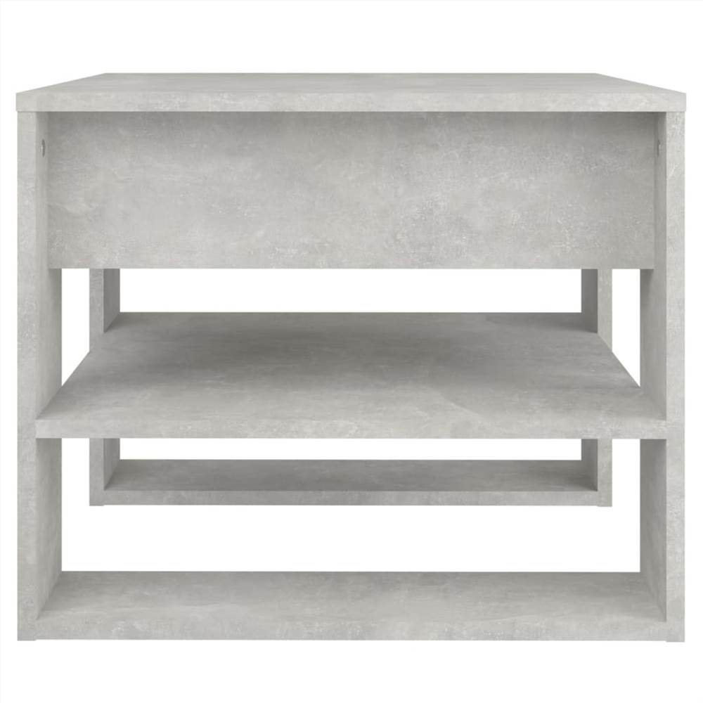 Coffee Table Concrete Grey 55.5x55x45 cm Engineered Wood