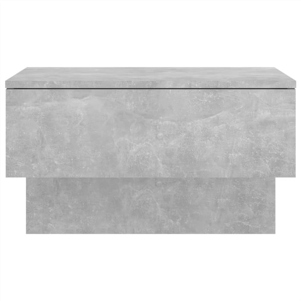 Wall Bedside Cabinet Concrete Grey Engineered Wood