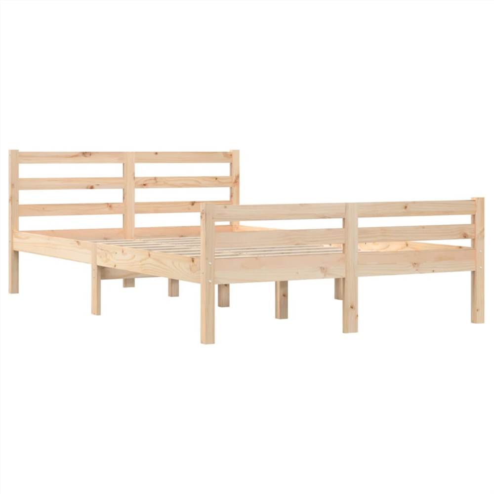 Bed Frame Solid Wood 120x190 cm 4FT Small Double