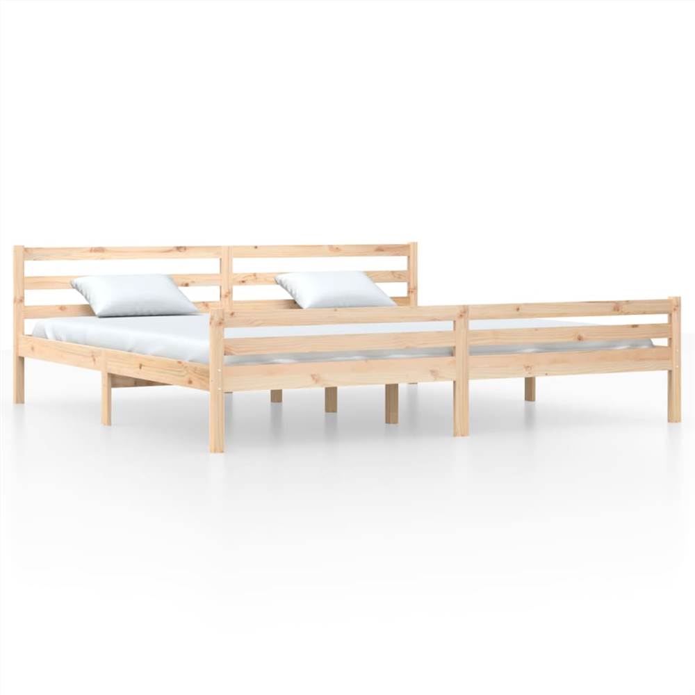 Bed Frame Solid Wood 180x200 cm 6FT Super King