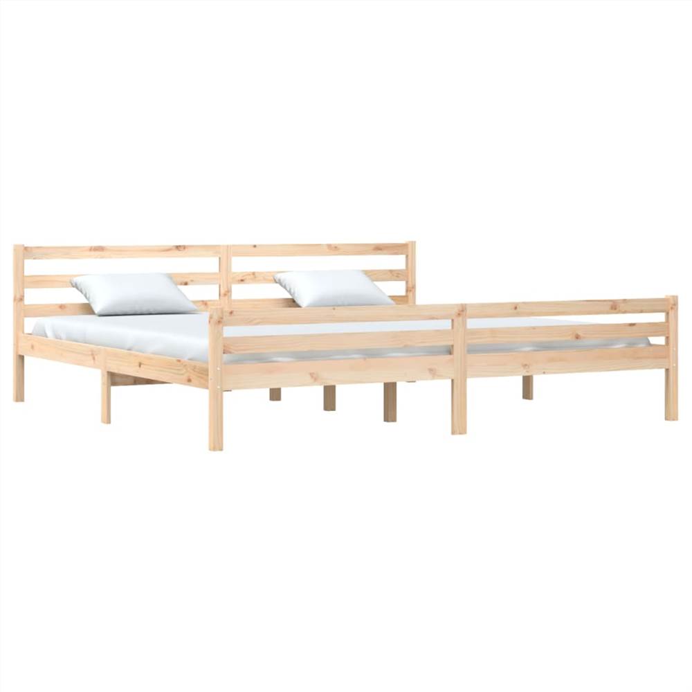 Bed Frame Solid Wood 180x200 cm 6FT Super King