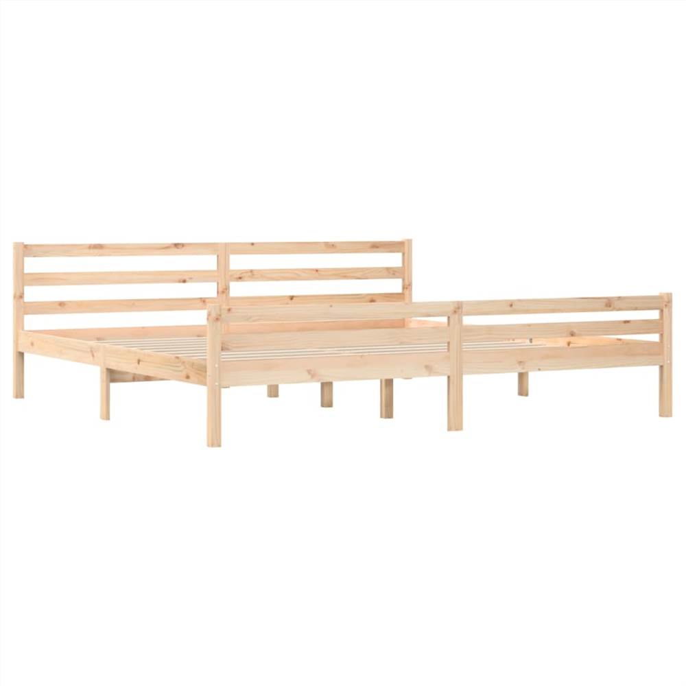 Bed Frame Solid Wood 180x200 cm 6FT Super King